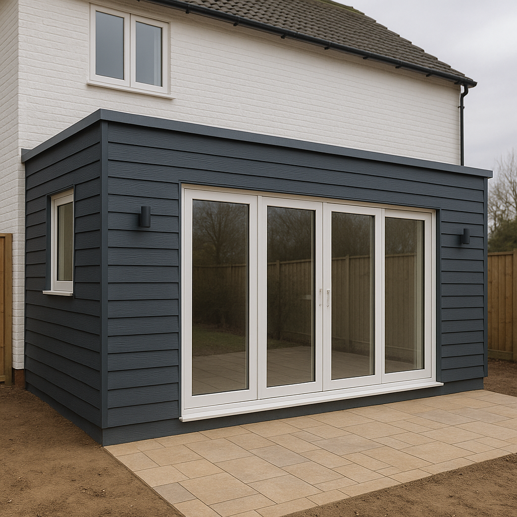 Uitbouw met Keralit wanden