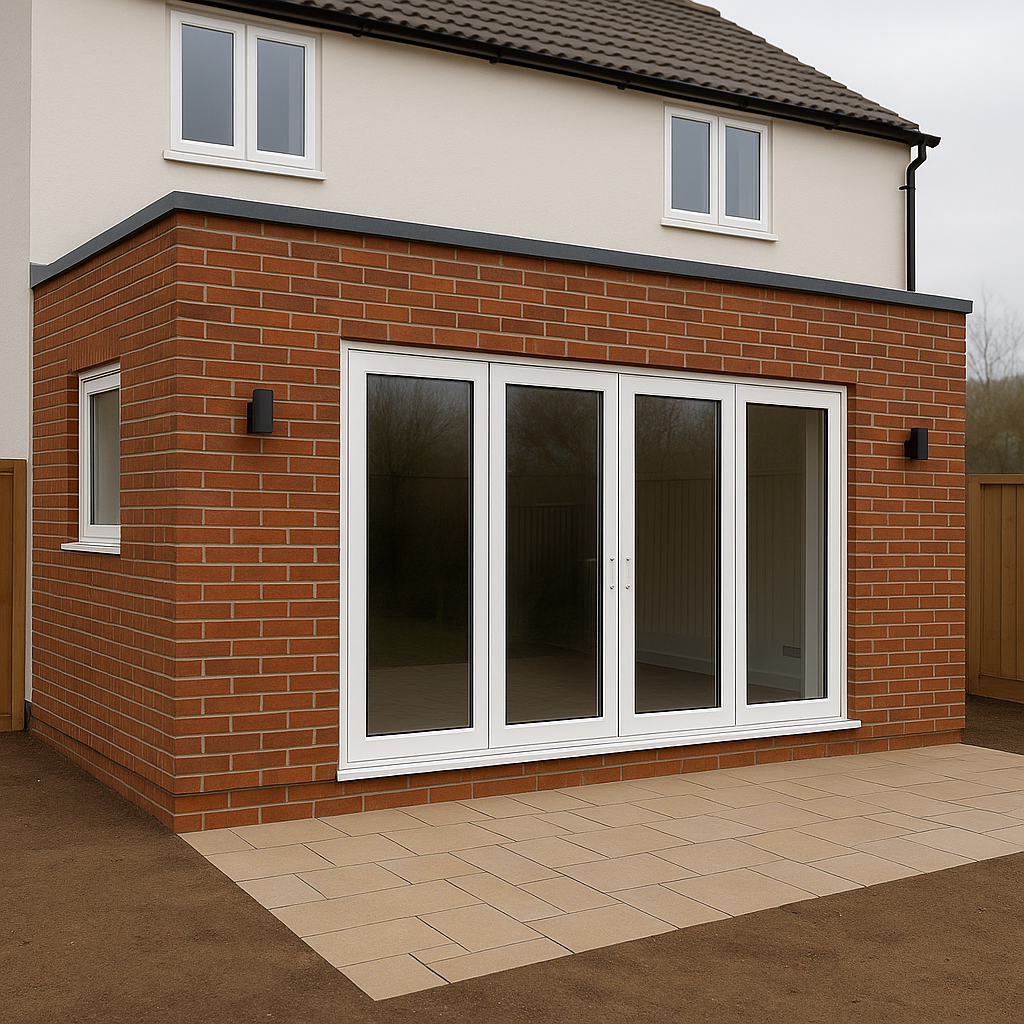 Uitbouw met gevelsteen